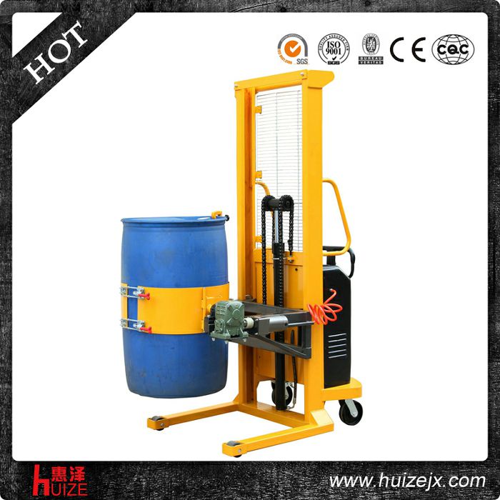 半電動(dòng)多功能油桶車（單門架，夾塑桶）