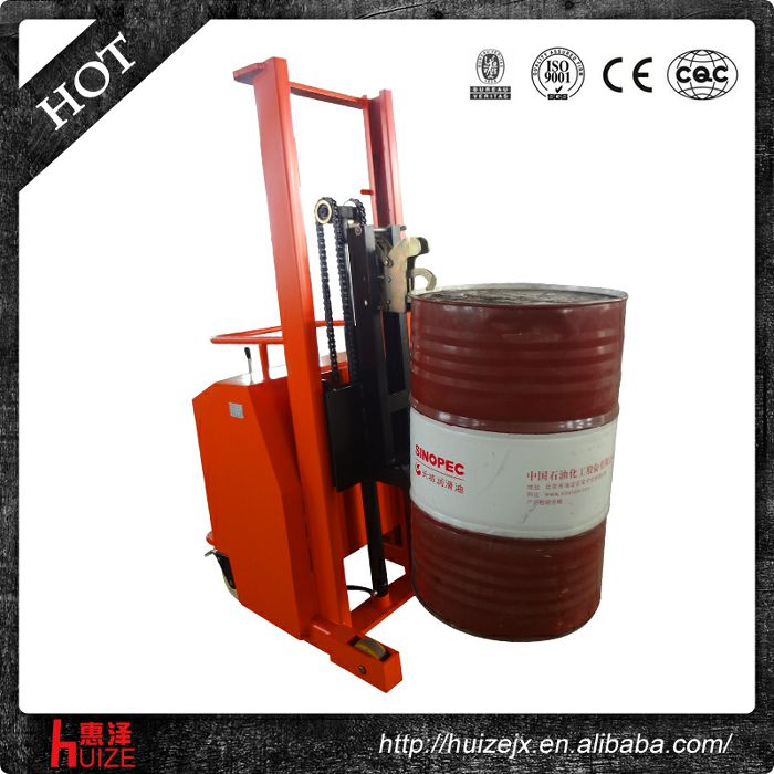 半電動配重油桶車（無底腿，只堆垛，不翻轉）3