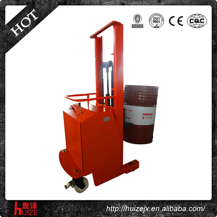 半電動配重油桶車（無底腿,只堆垛，不翻轉）