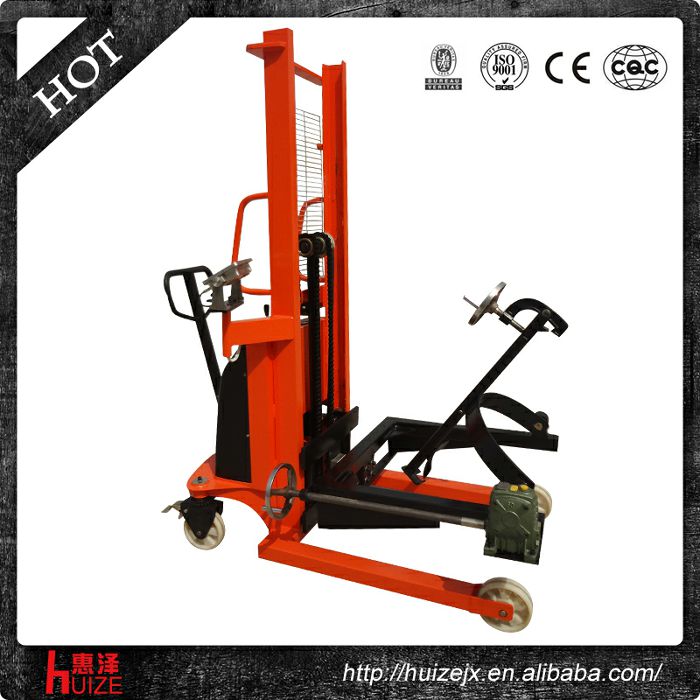 半電動稱重油桶車（夾鐵桶，手搖翻轉(zhuǎn)倒料）2